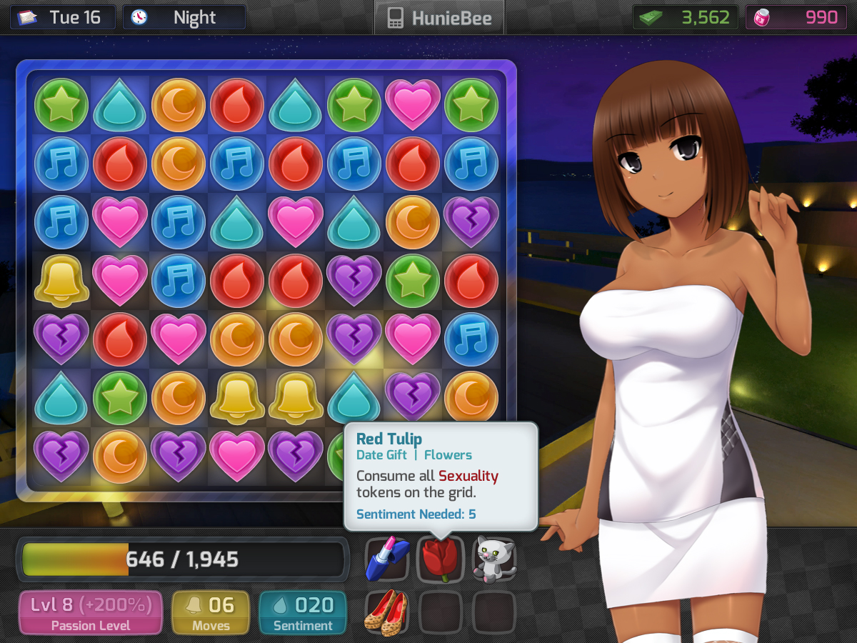 candy huniepop 2 outfits